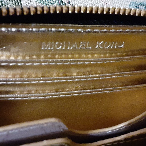 Michael Kors Snakeskin Embossed Leather Wristlet - Picture 5 of 5